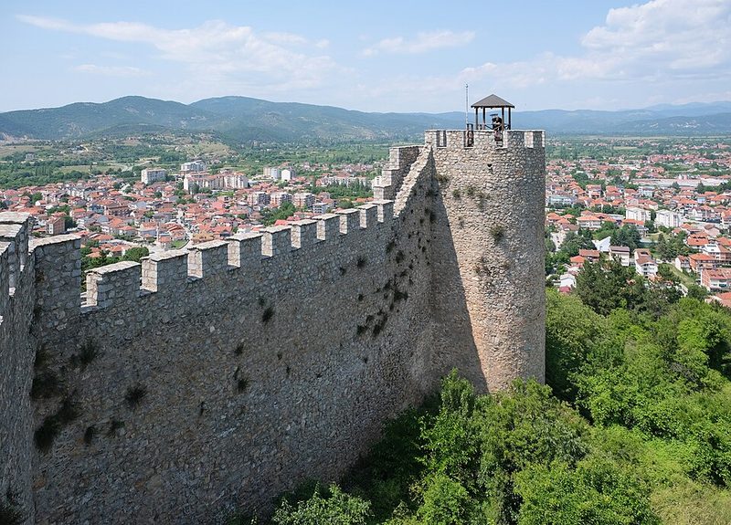 Samuel's Fortress overlooking Ohrid and the lake
